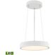 Digby LED 16 inch Matte White with White Chandelier Ceiling Light