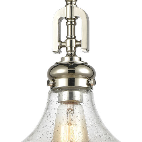 Rutherford 1 Light 15 inch Polished Nickel Pendant Ceiling Light