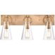 Gabby 3 Light 23 inch Natural Brass Vanity Light Wall Light