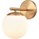 Hollywood Blvd. 1 Light 8 inch Satin Brass Vanity Light Wall Light