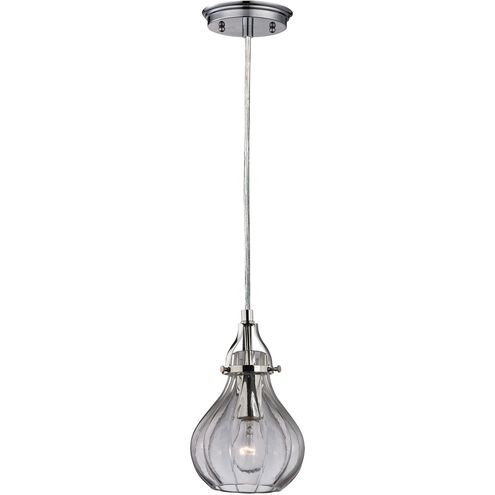 Danica 1 Light 6 inch Polished Chrome with Smoke Mini Pendant Ceiling Light
