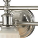 Acadia 3 Light 22 inch Brushed Nickel Vanity Light Wall Light in Incandescent