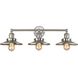 English Pub 3 Light 28 inch Satin Nickel Vanity Light Wall Light