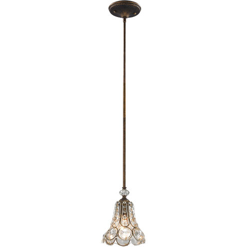 Christina 1 Light 7 inch Mocha Mini Pendant Ceiling Light