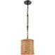 Weaverton 1 Light 8 inch Oil Rubbed Bronze Mini Pendant Ceiling Light