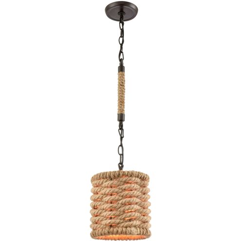 Weaverton 1 Light 8 inch Oil Rubbed Bronze Mini Pendant Ceiling Light