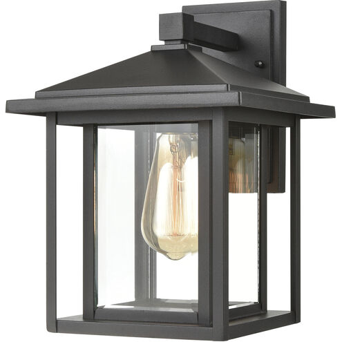 Solitude 1 Light 13 inch Matte Black Outdoor Wall Sconce