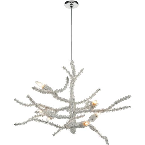 Winter's Spray 8 Light 39 inch Polished Chrome with Clear Chandelier Ceiling Light