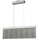 Meadowland LED 32 inch Silver with Polished Chrome Linear Chandelier Ceiling Light