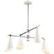 Luca 4 Light 26 inch Polished Chrome Chandelier Ceiling Light