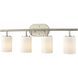 Pemlico 4 Light 28 inch Satin Nickel Vanity Light Wall Light