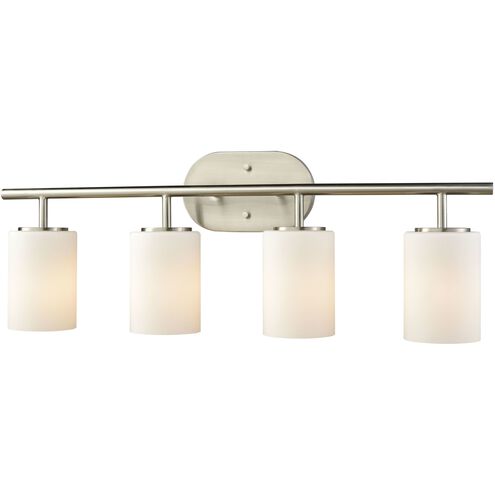 Pemlico 4 Light 28 inch Satin Nickel Vanity Light Wall Light