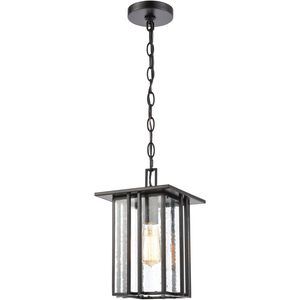 Radnor 1 Light 8 inch Matte Black Outdoor Pendant