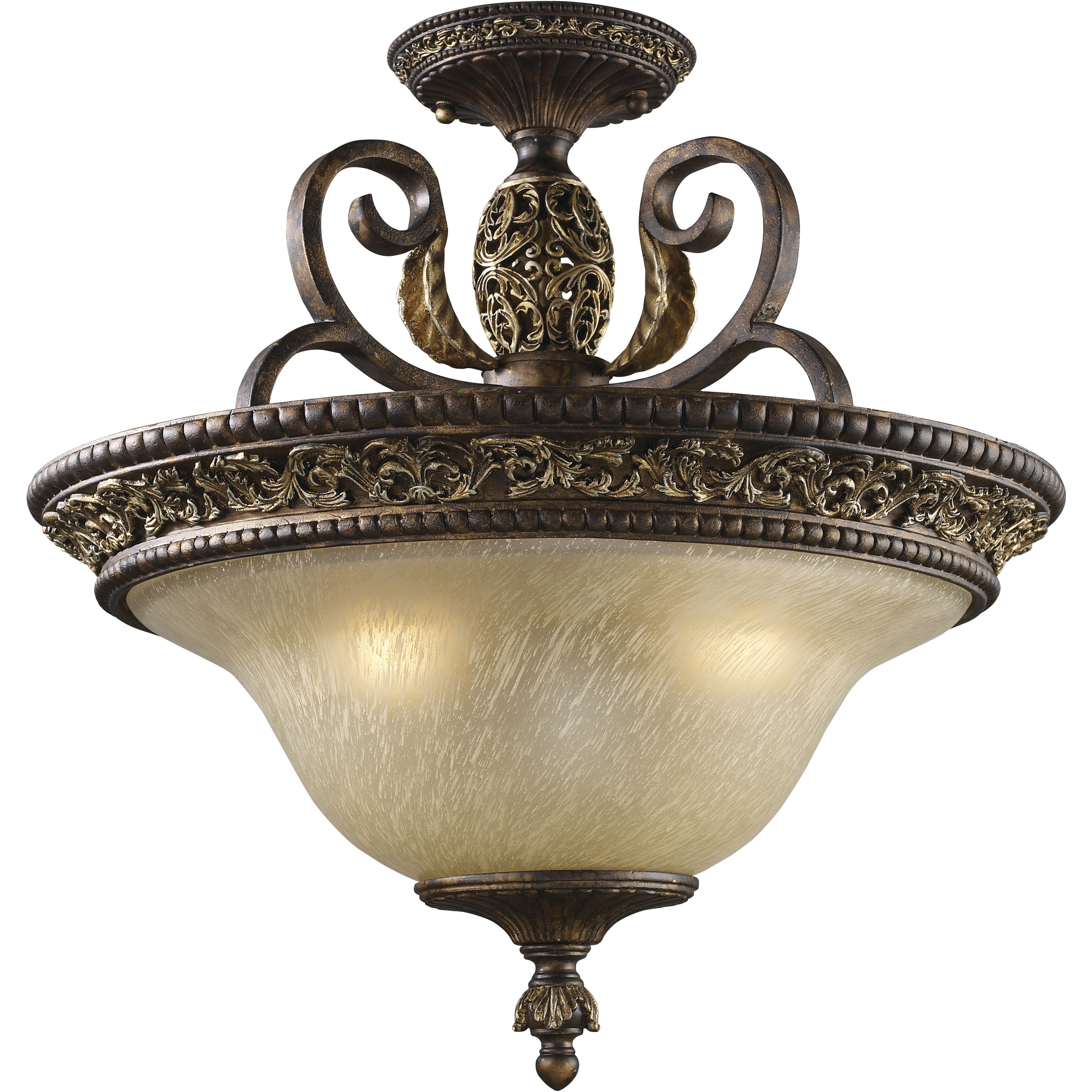 Bronze semi flush mount light online