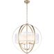 Diffusion 4 Light 24 inch Aged Silver Chandelier Ceiling Light