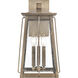 Kirkdale 3 Light 19 inch Vintage Brass Outdoor Wall Sconce