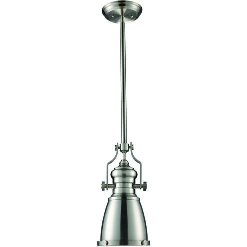 Chadwick 1 Light 7.5 inch Satin Nickel Mini Pendant Ceiling Light in Incandescent