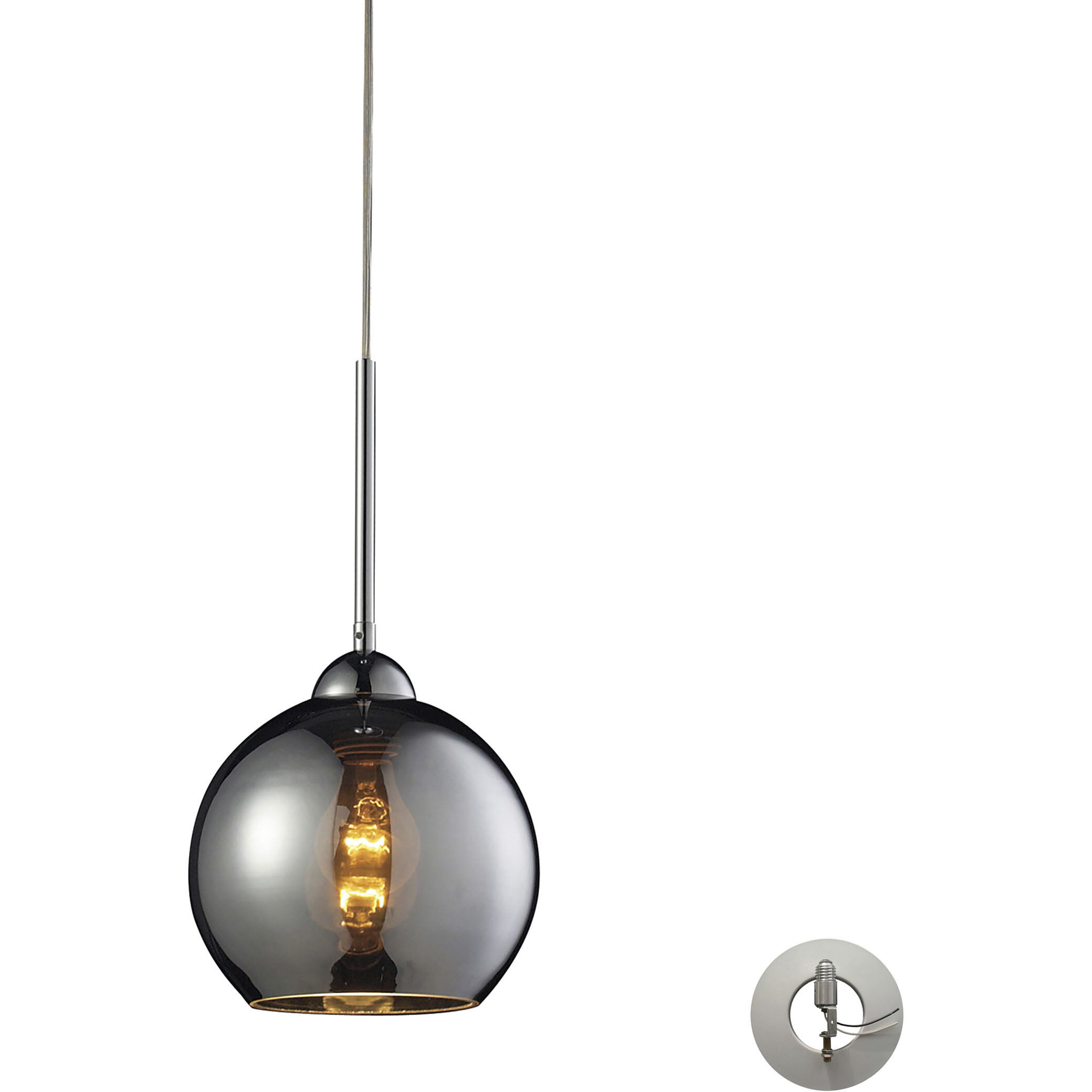 Cassandra 1 Light 8 inch Polished Chrome Multi Pendant Ceiling Light Configurable