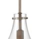 Culmination 1 Light 5 inch Weathered Zinc with Clear Mini Pendant Ceiling Light