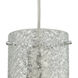 Ice Fragments 1 Light 5 inch Satin Nickel Multi Pendant Ceiling Light in Clear, Configurable