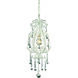 Opulence 1 Light 8 inch Antique White Mini Pendant Ceiling Light in Clear Crystal