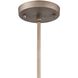 Culmination 1 Light 5 inch Weathered Zinc with Clear Mini Pendant Ceiling Light