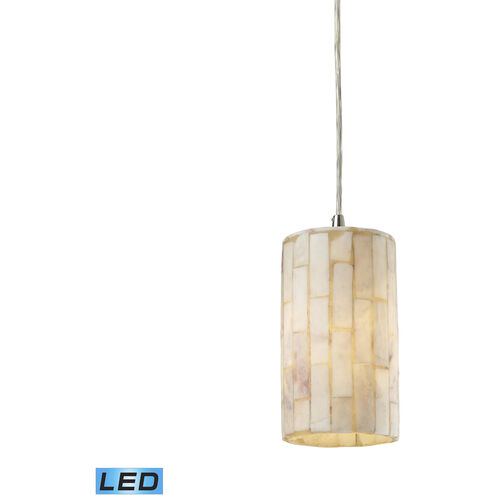 Coletta LED 4 inch Satin Nickel Mini Pendant Ceiling Light