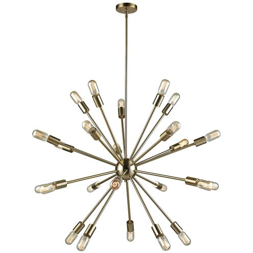 Delphine 24 Light 36 inch Satin Black Chandelier Ceiling Light