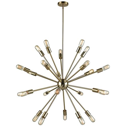 Delphine 24 Light 36 inch Satin Black Chandelier Ceiling Light