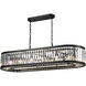 Palacial 14 Light 49 inch Oil Rubbed Bronze Linear Chandelier Ceiling Light