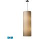 Fabric Cylinders LED 12 inch Satin Nickel Multi Pendant Ceiling Light, Configurable
