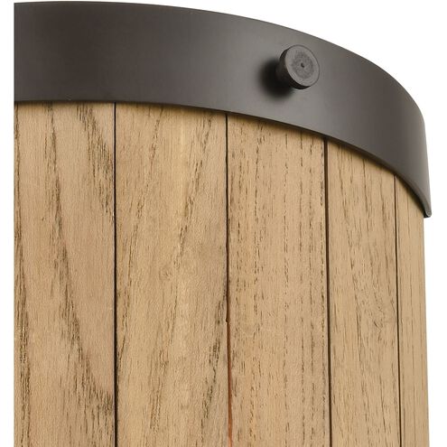 Wooden Barrel Sconce Wall Light