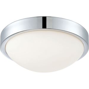 Sydney LED 10.3 inch Chrome with White Flush Mount Ceiling Light