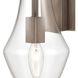 Culmination 1 Light 7 inch Weathered Zinc Vanity Light Wall Light