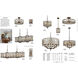 Armand 4 Light 17 inch Weathered Bronze Chandelier Ceiling Light