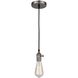 Socket 1 Light 3 inch Nickel Mini Pendant Ceiling Light