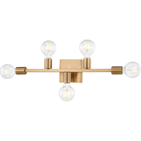 Attune 5 Light 22 inch Burnished Brass Vanity Light Wall Light