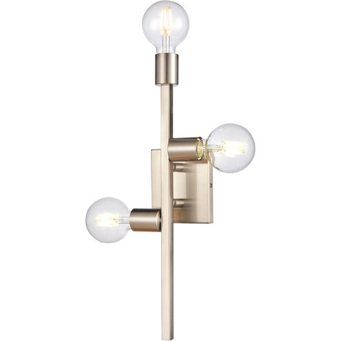 Attune 3 Light 5 inch Satin Nickel ADA Sconce Wall Light