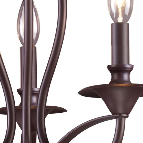 Medford 3 Light 14 inch Oil Rubbed Bronze Chandelier Ceiling Light