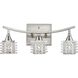 Matrix 3 Light 15 inch Satin Nickel with Clear Vanity Light Wall Light