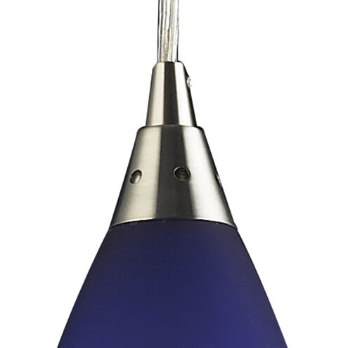 Vesta 1 Light 5 inch Satin Nickel Mini Pendant Ceiling Light in Incandescent