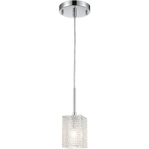 ELK Ezra 1 Light 3 inch Polished Chrome Mini Pendant Ceiling Light in Standard 17434/1 - Open Box