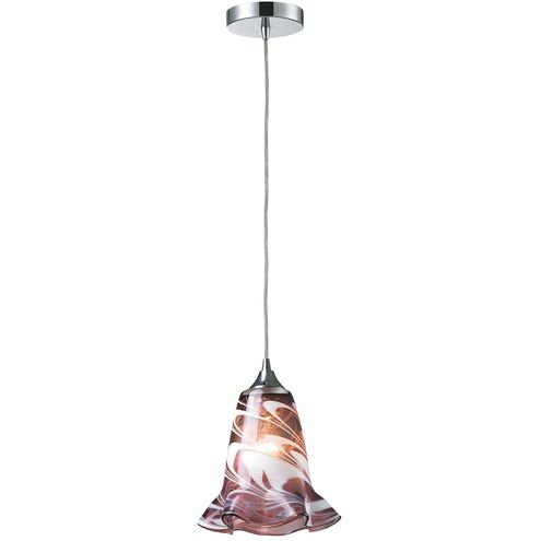 Vestido 1 Light 9 inch Polished Chrome Pendant Ceiling Light