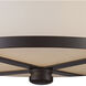 Flushmounts 2 Light 13 inch Oil Rubbed Bronze Flush Mount Ceiling Light in Incandescent