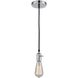 Socket 1 Light 3 inch Chrome Mini Pendant Ceiling Light