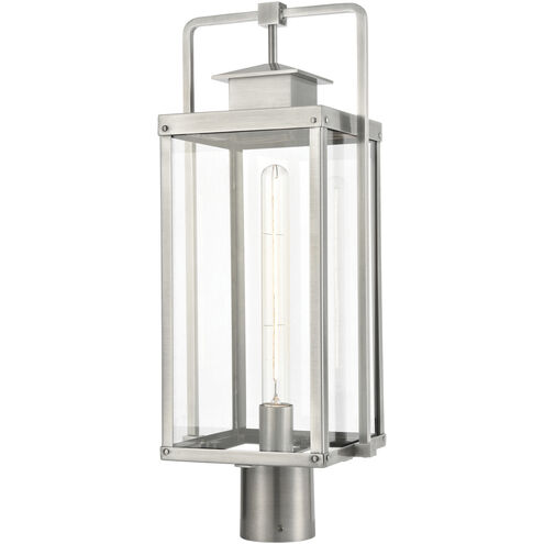 Crested Butte 1 Light 23 inch Antique Brushed Aluminum Outdoor Post Light