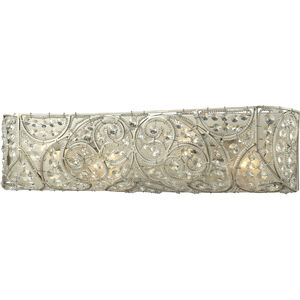 Andalusia 4 Light 24 inch Aged Silver Vanity Light Wall Light