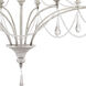 French Parlor 12 Light 36 inch Vintage White Chandelier Ceiling Light