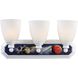 Kidshine 3 Light 18 inch White Vanity Light Wall Light