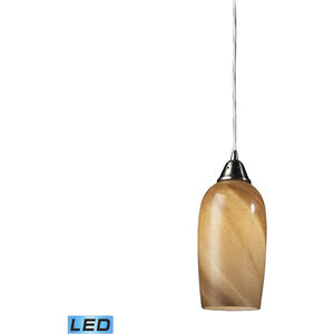 Sandstone LED 5 inch Satin Nickel Multi Pendant Ceiling Light in Standard, 1, Configurable